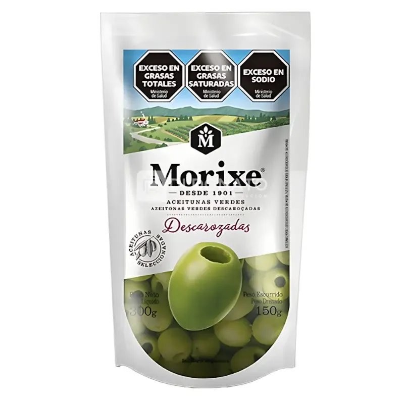 Aceitunas Verdes Descarozada MORIXE Doypack 300 gr