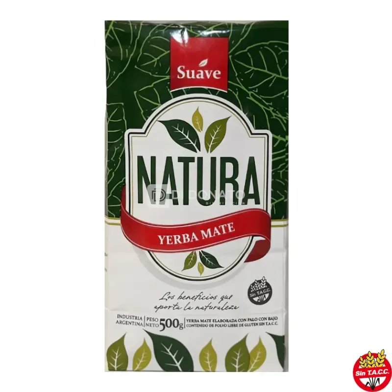 Yerba Mate Suave con Palo NATURA 500 gr