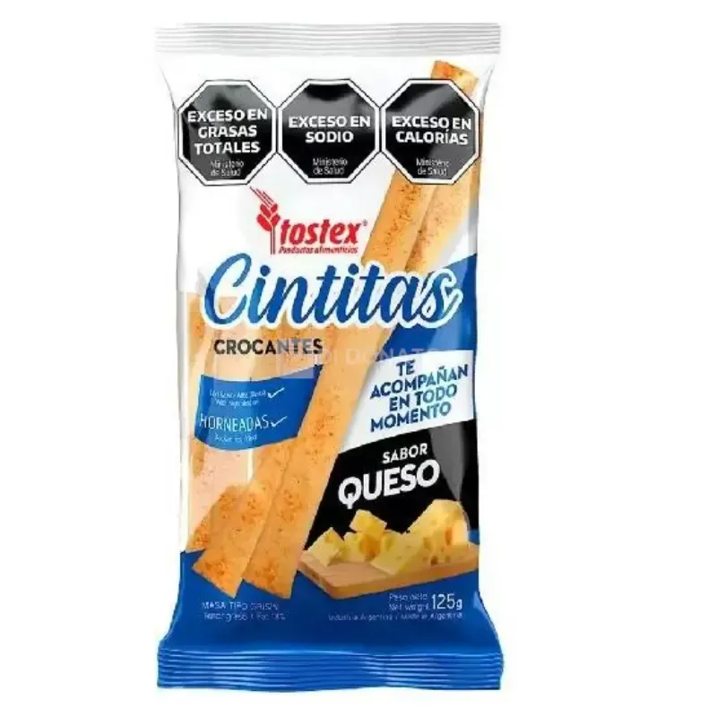 Cintitas Crocantes Queso TOSTEX 13 x 125 gr