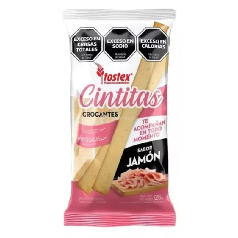 Cintitas Crocantes Jamon TOSTEX 13 x 125 gr
