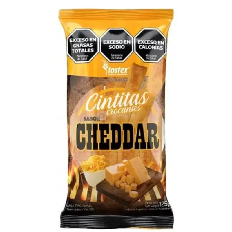 Cintitas Crocantes Cheddar TOSTEX 13 x 125 gr