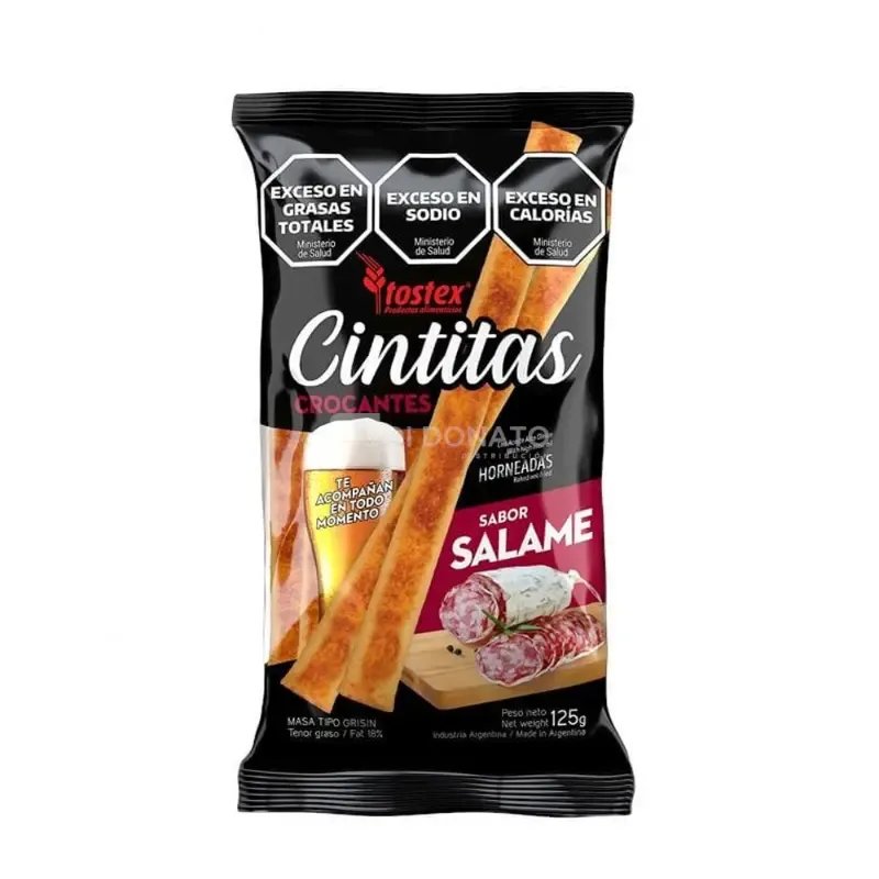 Cintitas Crocantes Salame TOSTEX 125 gr
