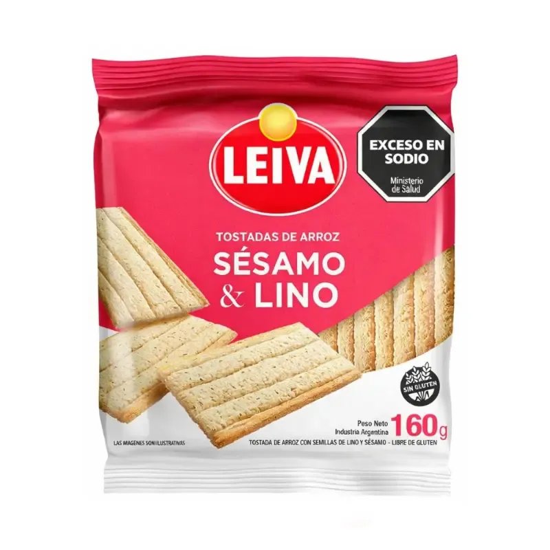 Tost Aireada Arroz Lino-sesamo LEIVA 160 gr