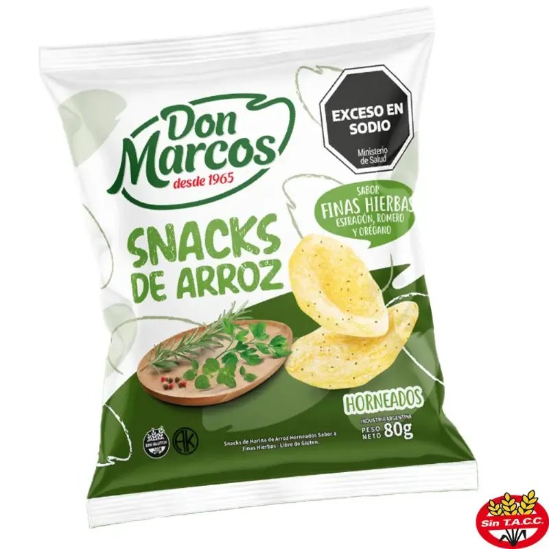Snack Arroz Hierbas DON MARCOS 80 gr
