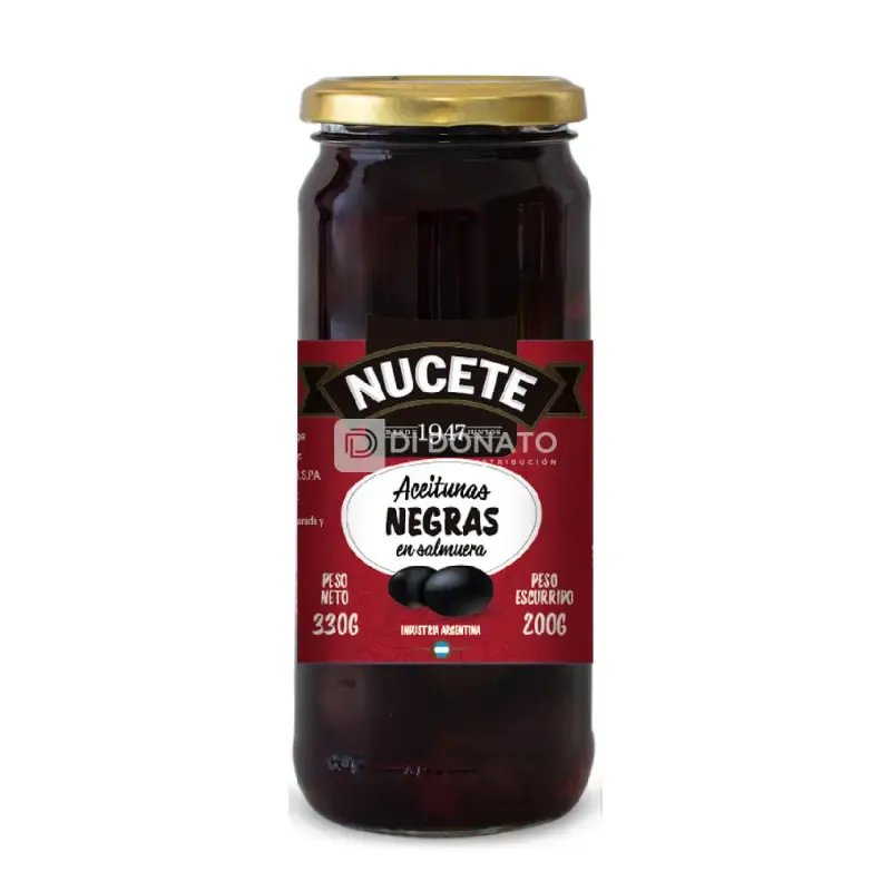 Aceituna Negra 7 NUCETE Frasco 200 gr