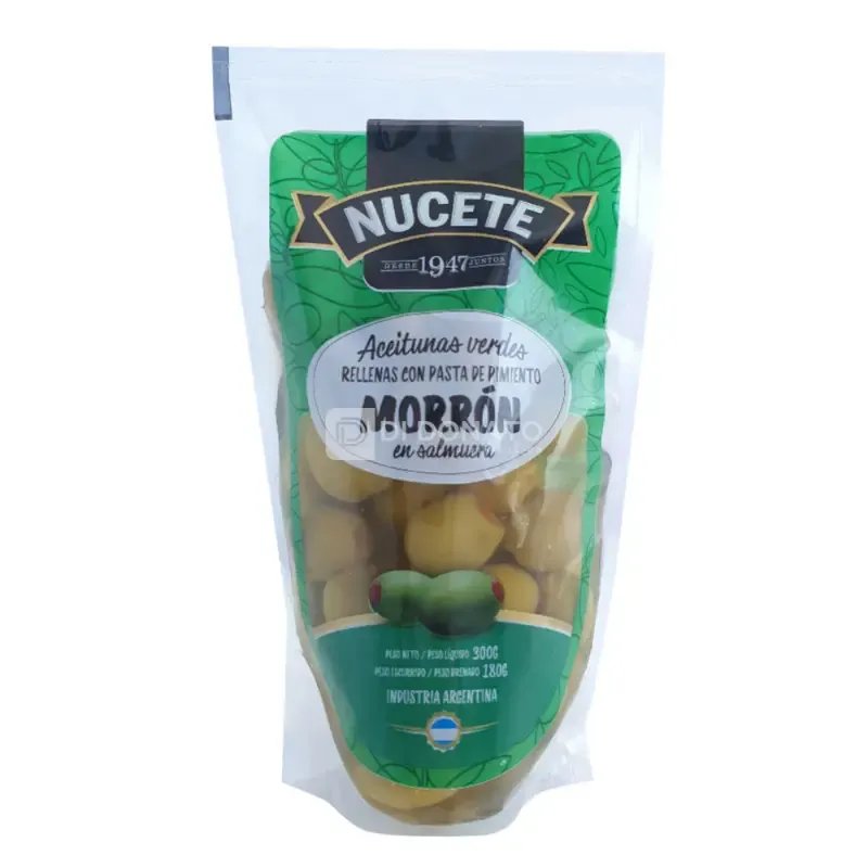 Aceituna Verde Rellena NUCETE Doypack 30 x 180 gr
