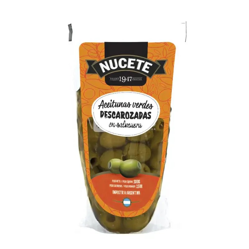 Aceituna Verde Descarozada NUCETE Doypack 8 x 150 gr