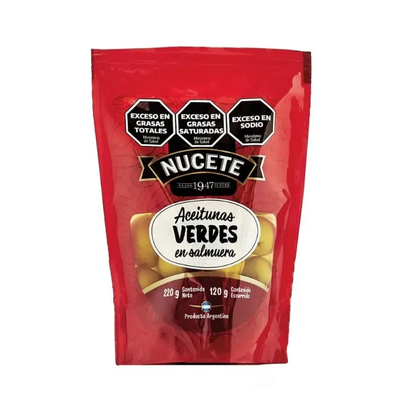 Aceituna Verde 5 Grande NUCETE Doypack 120 gr