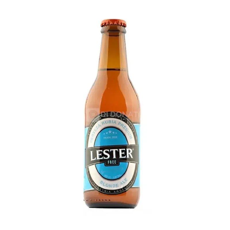 Cerveza Free Blonde Azul LESTER Botella 500 cc
