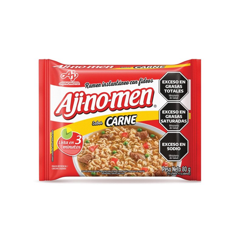 Aji-no-men ramen carne Ajinomoto 80g