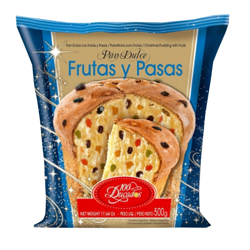 Pan Dulce Con Frutas Y Pasas 100 Ducados 500 G | DiDonato