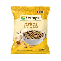 Cereales Aritos De Avena Y Miel 3 Arroyos 180 G | DiDonato