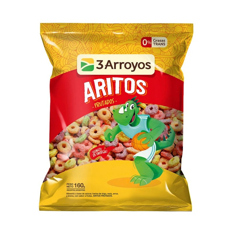 Cereales Aritos Frutados 3 Arroyos 160 G | DiDonato