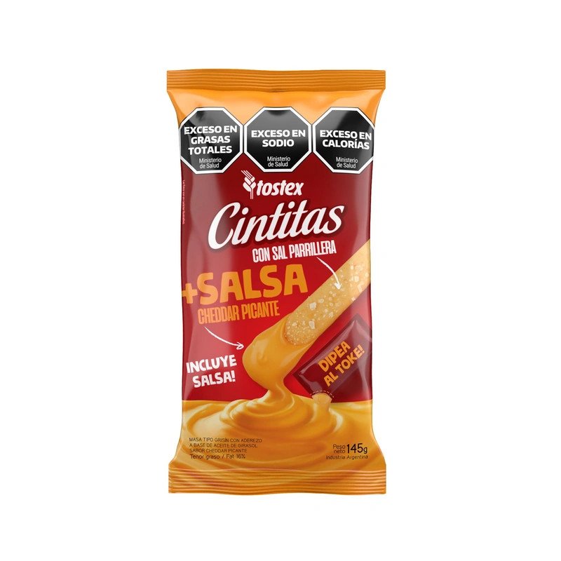Cintitas Clásicas Sabor Cheddar Picante Tostex 125 G | DiDonato