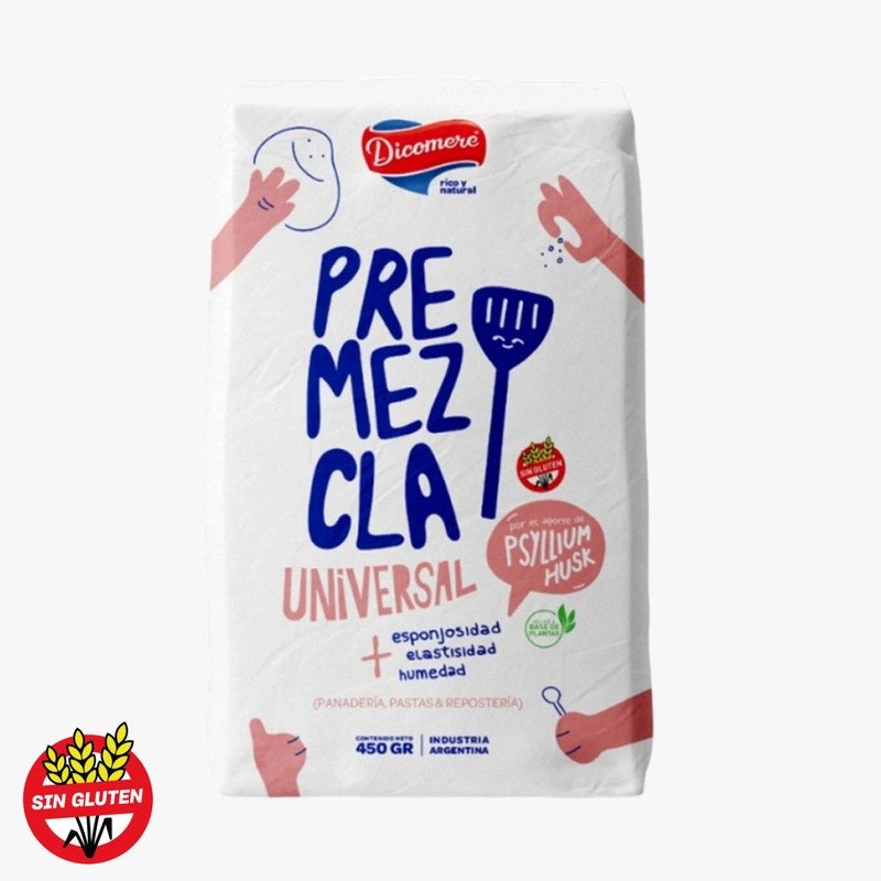 Premezcla Universal Sin TACC Con Psyllium Husk Dicomere 450 G | DiDonato