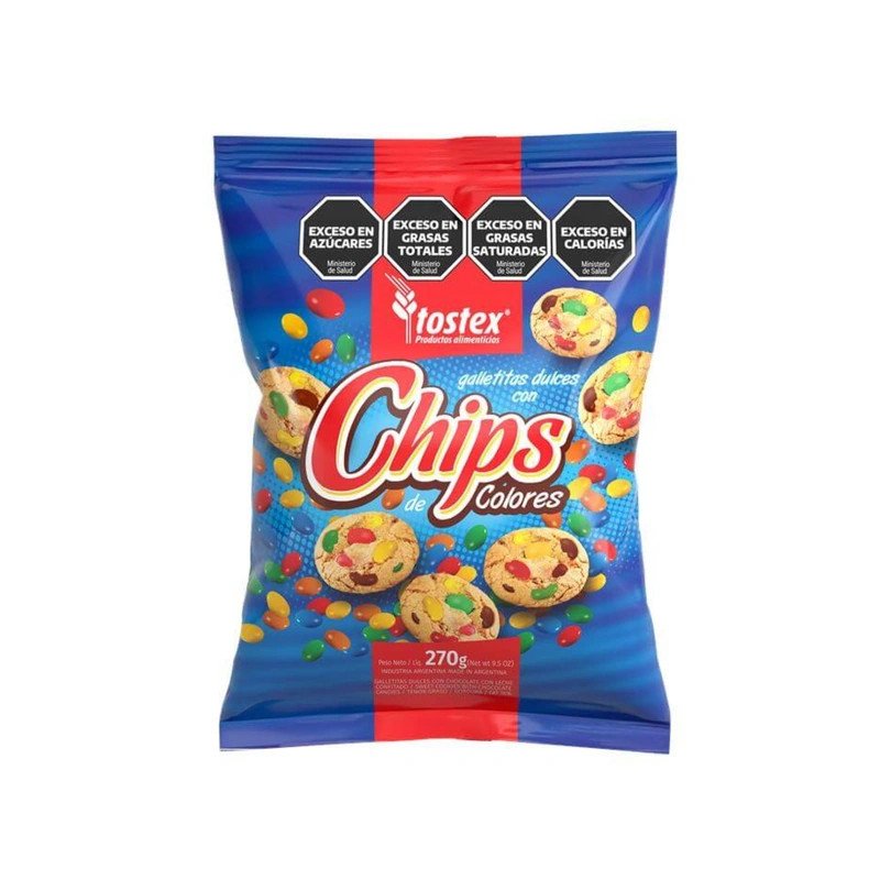 Cookies Con Chips De Chocolate De Colores Tostex 270 G | DiDonato