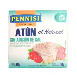 Atún Entero Al Natural Sin Sal Pennisi 170 G | DiDonato