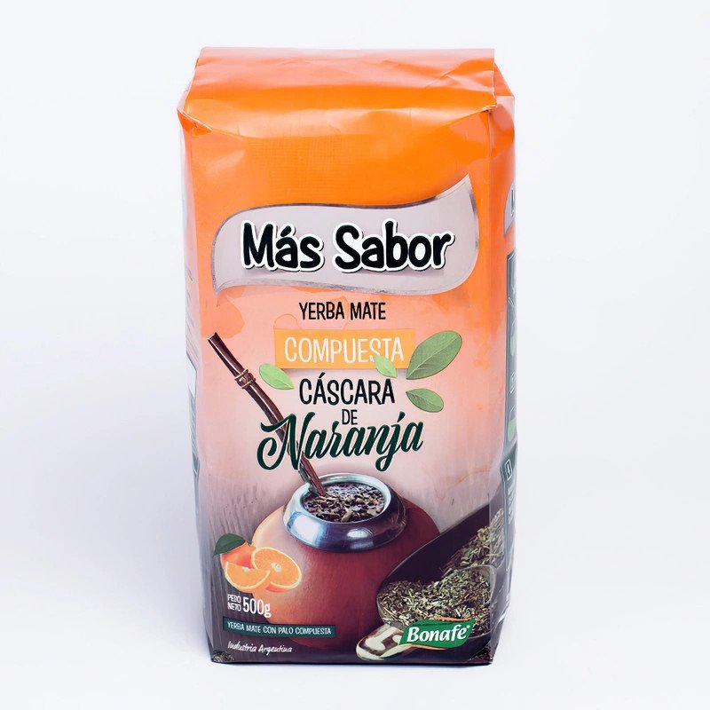 Yerba Mate Compuesta Sabor Naranja Más Sabor 500 G | DiDonato