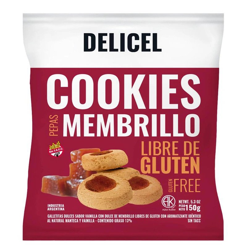 Pepas De Membrillo Sin TACC Delicel 200 G | DiDonato