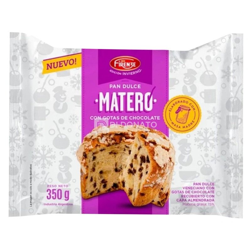 Pan Dulce Matero Con Gotas De Chips Firenze 350 G | DiDonato