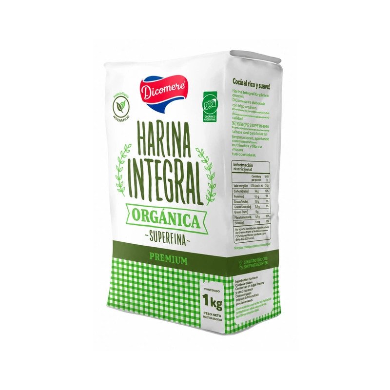 Harina De Trigo Integral Orgánica Dicomere 1 Kg | DiDonato