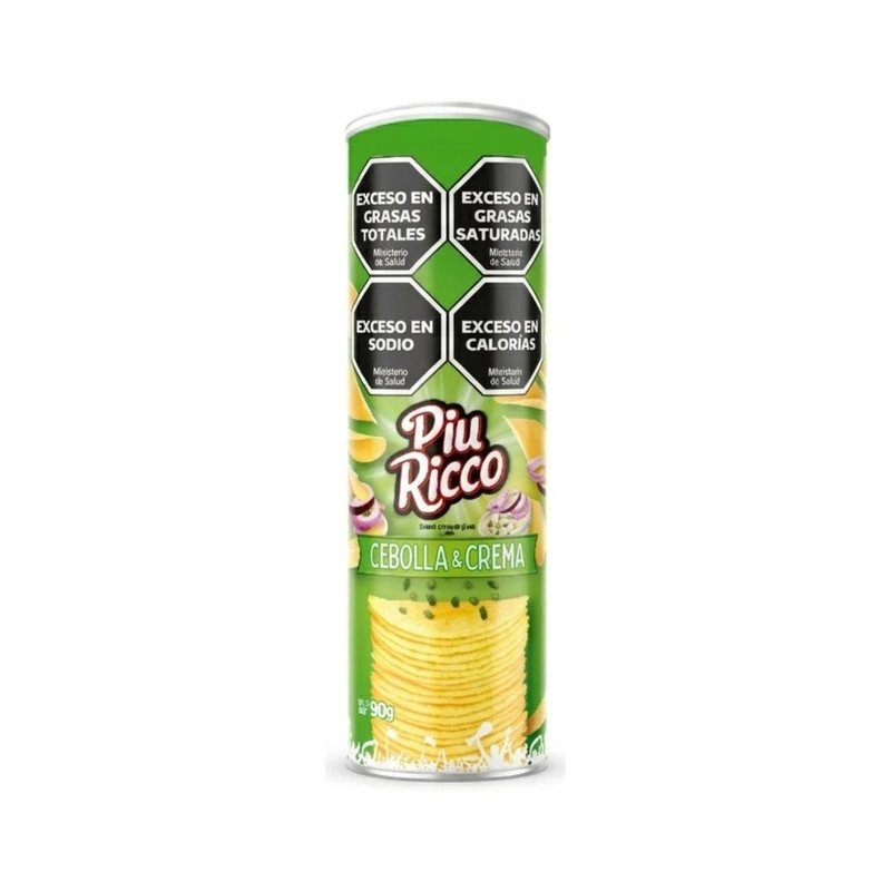 Papas En Tubo Sabor Cebolla Y Crema Piu Ricco 90 G | DiDonato