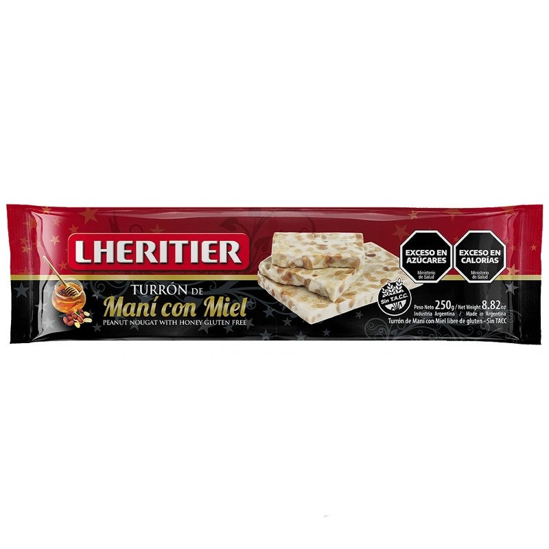 Turrón De Maní Con Miel Lheritier 250 G | DiDonato