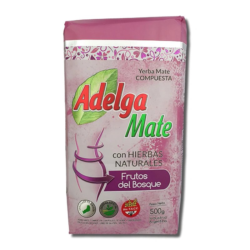 Yerba Mate Sabor Frutos Del Bosque Adelgamate 500 G | DiDonato