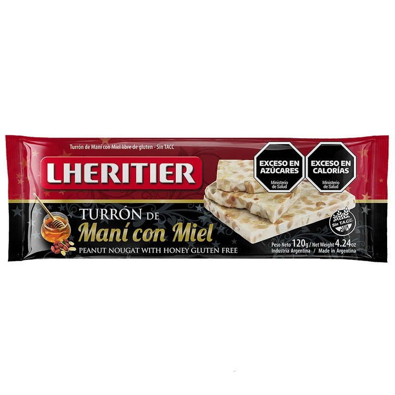 Turrón De Maní Con Miel Lheritier 120 G | DiDonato