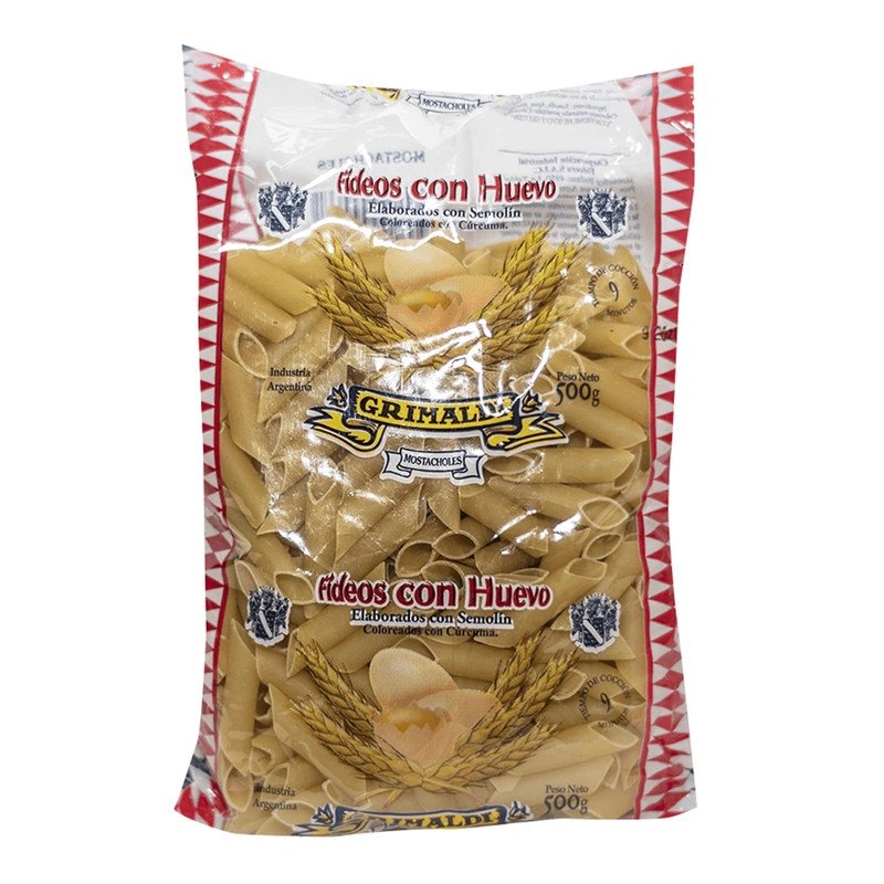 Fideos Mostachol Al Huevo Grimaldi 500 G | DiDonato