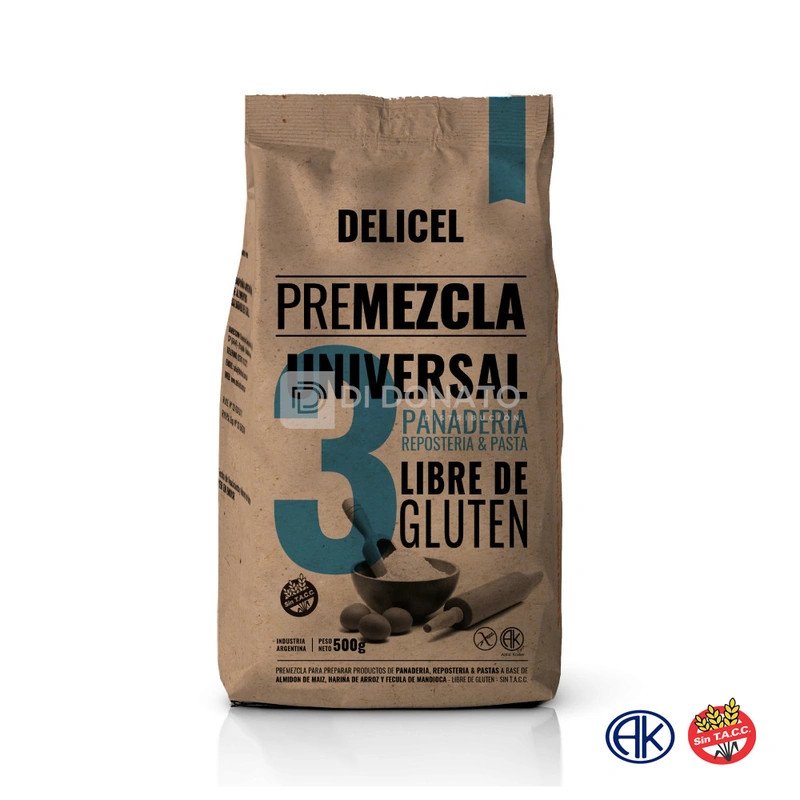 Premezcla Universal Sin TACC Delicel 500 G | DiDonato