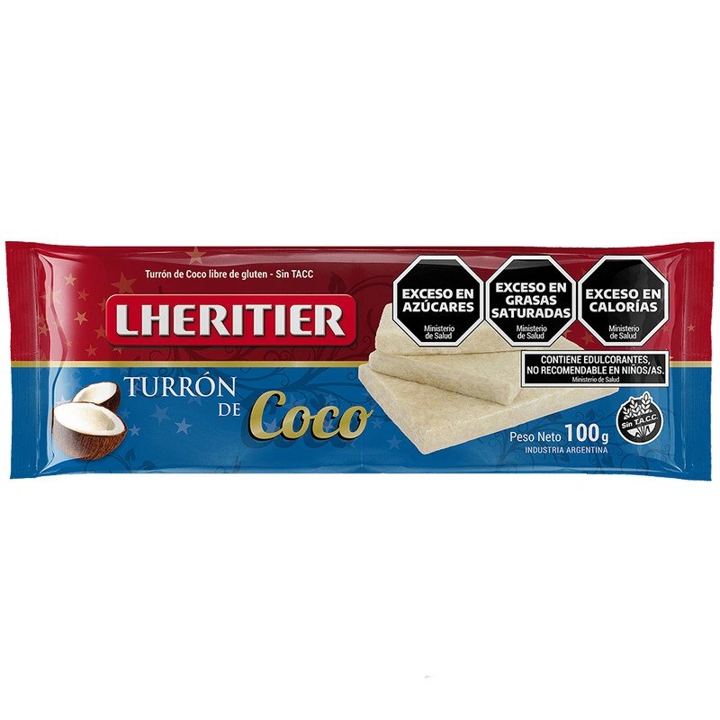 Turrón De Coco Lheritier 100 G | DiDonato