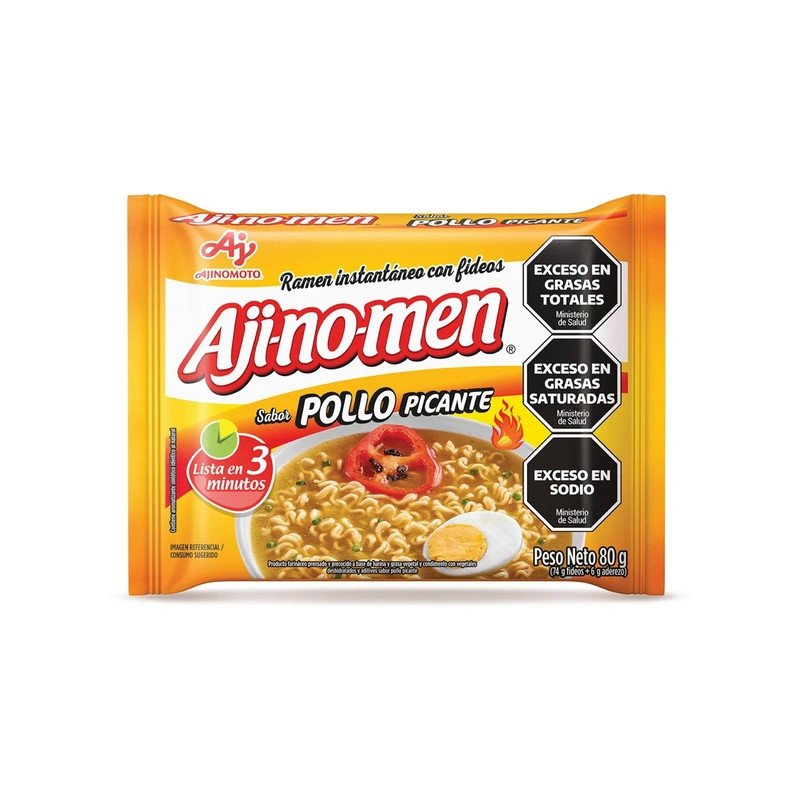 Ramen De Pollo Picante Aji-No-Men Ajinomoto 80 G | DiDonato