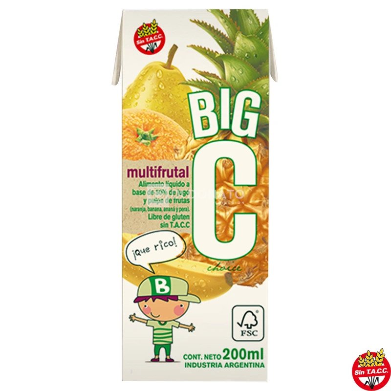 Jugo Sabor Multifruta Big Choise 200 Ml | DiDonato