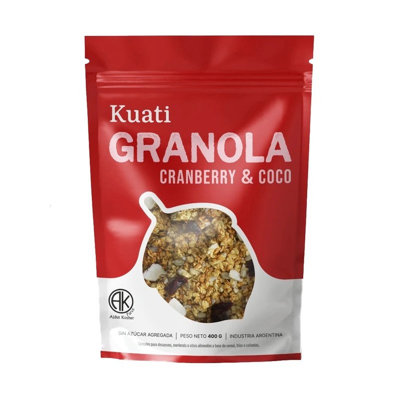 Granola Con Coco Y Arándanos Rojos En Doypack Kuati 400 G | DiDonato