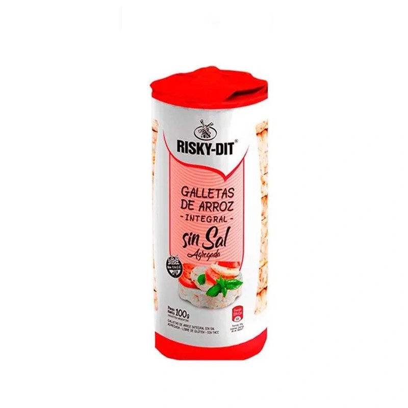 Discos De Arroz Integral Sin Sal Risky Dit 100 G | DiDonato