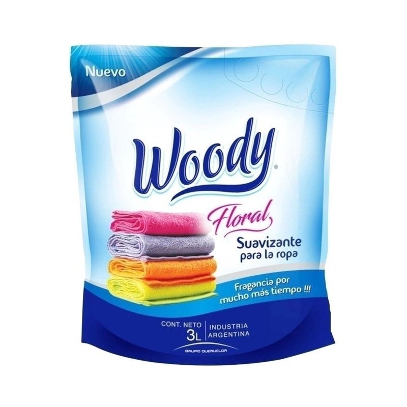 Suavizante Para Ropa Celeste En Doypack Woody 3 L | DiDonato