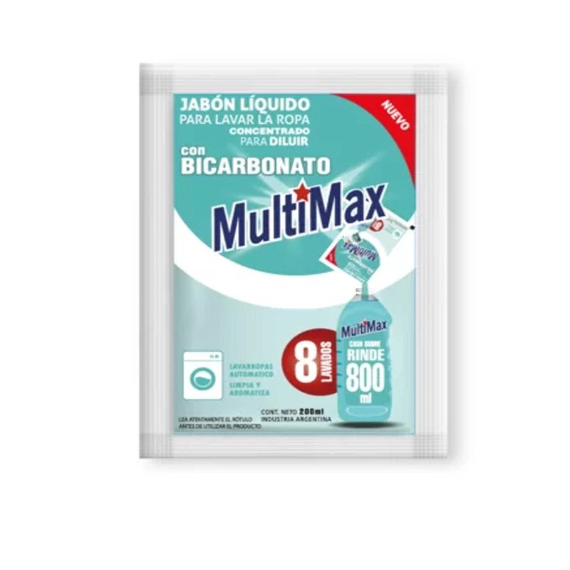 Jabón Líquido Para Ropa Con Bicarbonato Multimax 200 Ml | DiDonato