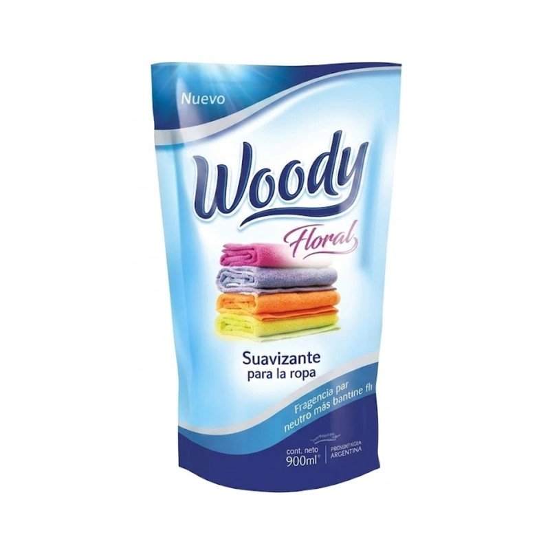 Suavizante Para Ropa Floral Celeste En Doypack Woody 900 Ml | DiDonato