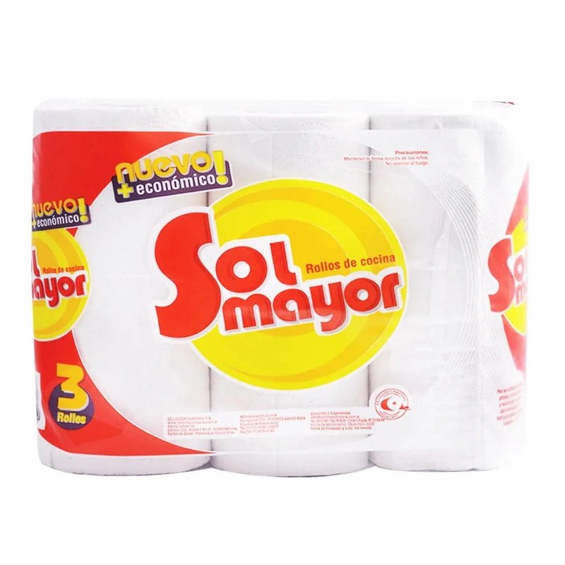Rollos De Cocina Sol Mayor 3 X 40 Paños | DiDonato