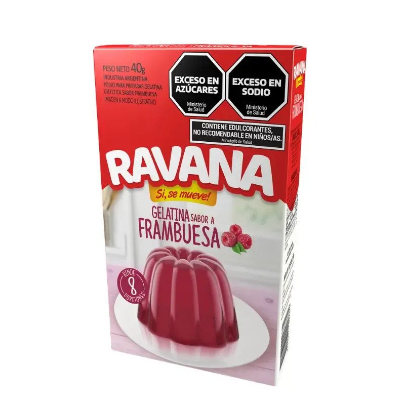 Gelatina Frambuesa RAVANA 40 gr