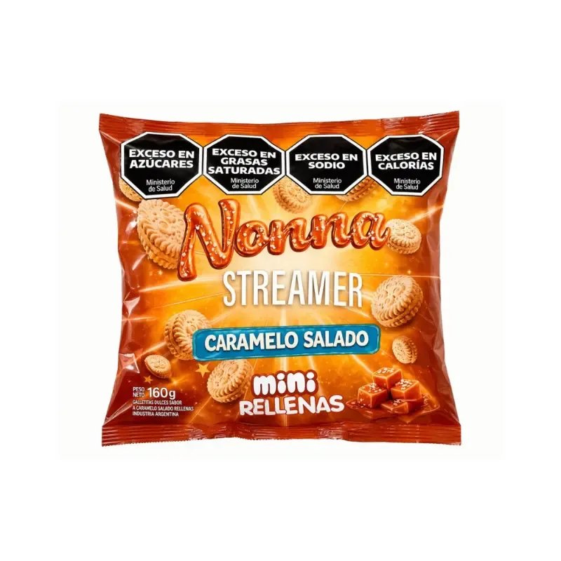 Nonna Streamer Mini Rellena Carame Salad EDRA 160 gr