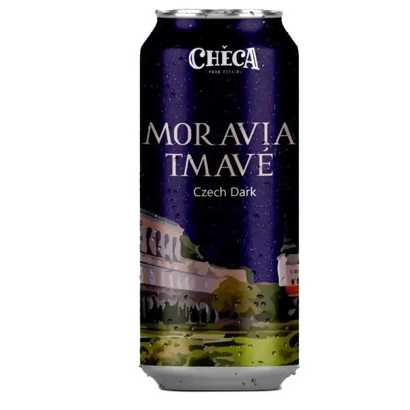 Cerveza Lager Negra-moravia CHECA Lata 473 cc