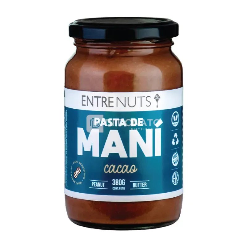 Pasta de Maní Cacao ENTRENUTS 370 gr
