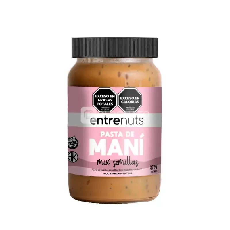 Pasta de Maní con Semillas ENTRENUTS 370 gr