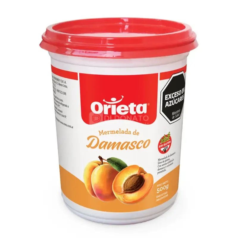 Mermelada Damasco ORIETA Pote 420 gr