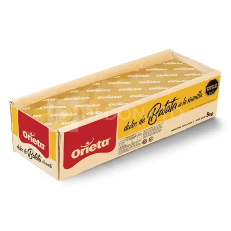 Dulce de Batata Cajon ORIETA 5 kg