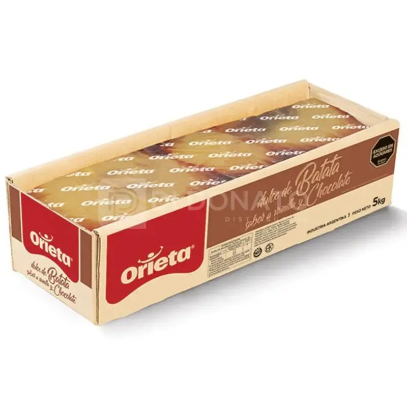 Dulce Batata con Cacao Cajon ORIETA 5 kg
