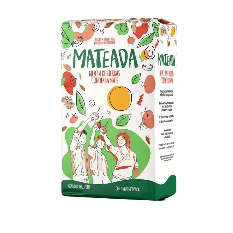 Mezc Hierbas con Yerba Mate MATEADA 500 gr