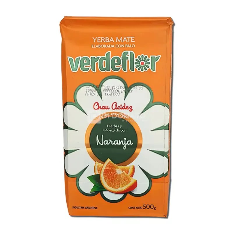 Yerba Mate Naranja VERDEFLOR 500 gr